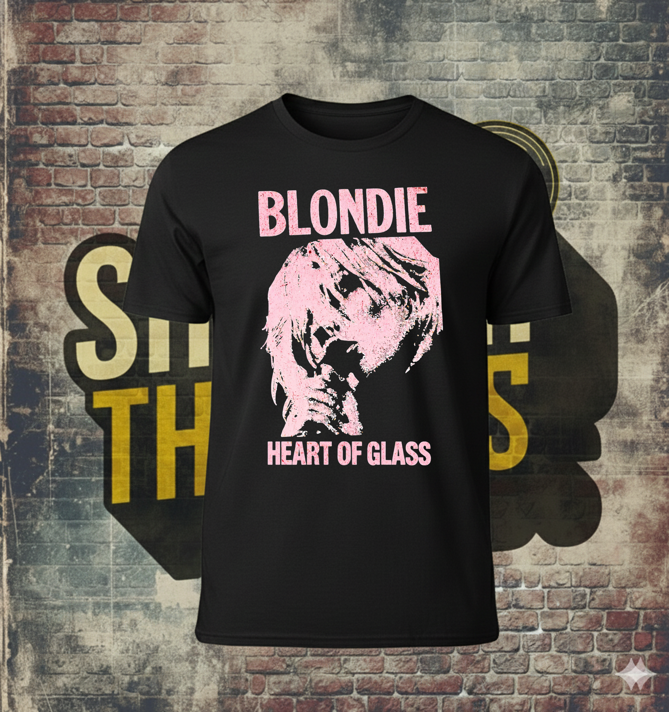 Blondie Heart of Glass T-Shirt – 70s Punk Rock Band Tee – Vintage New Wave Graphic Shirt – Retro Music Fan Gift