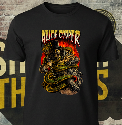 Alice Cooper Snake T-Shirt – Kachina Stage Prop Graphic Tee