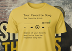 Personalized Music Track & Spotify Code Unisex Tee