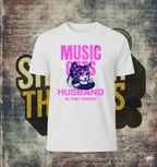 Funny Music, Cats, Husband Women's Tee