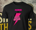 Personalized A Lass Insane Pink T-Shirt – 1972 Glam Rock Inspired Graphic Tee