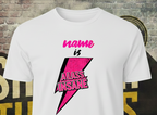 Personalized A Lass Insane Pink T-Shirt – 1972 Glam Rock Inspired Graphic Tee