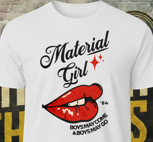 Material Girl Red Lips Tee
