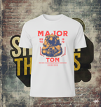 Major Tom Astronaut Red T-Shirt – 1972 Glam Rock Inspired Graphic Tee