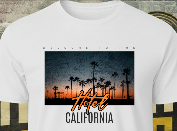 Hotel California Picture Sunset T-Shirt