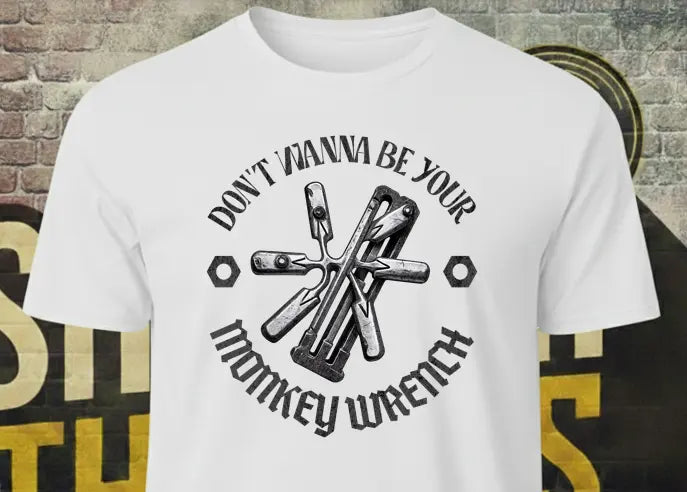 Monkey Wrench Inspired T-Shirt – Unisex Premium Graphic Rock Tee Shrewd Threads