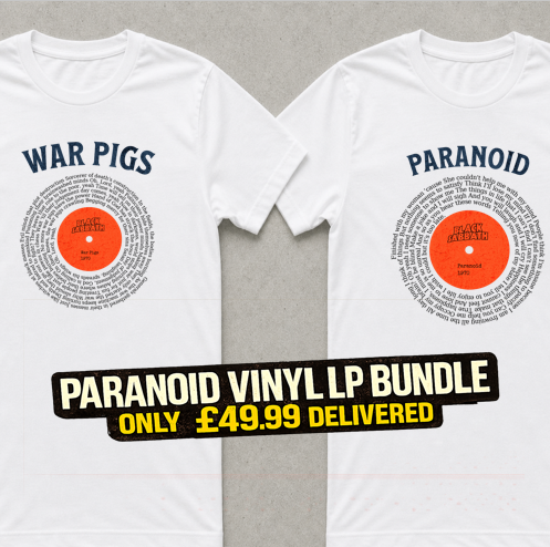 Paranoid Vinyl Lyric LP Bundle
