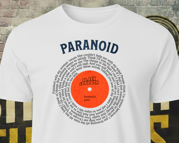 Paranoid Vinyl Lyric LP Bundle