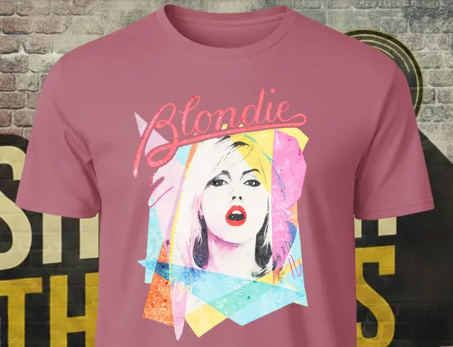 Blondie Unisex Retro Pop Art T-Shirt – 80s New Wave Band Tee Shrewd Threads