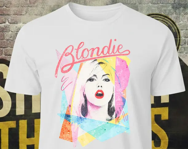 Blondie Unisex Retro Pop Art T-Shirt – 80s New Wave Band Tee Shrewd Threads