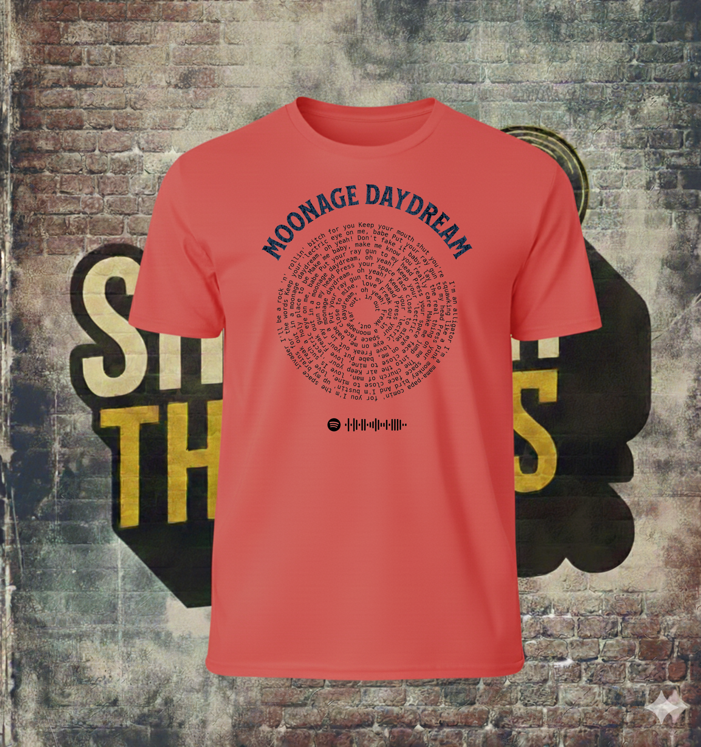 David Bowie Moonage Daydream Unisex Vinyl Tee