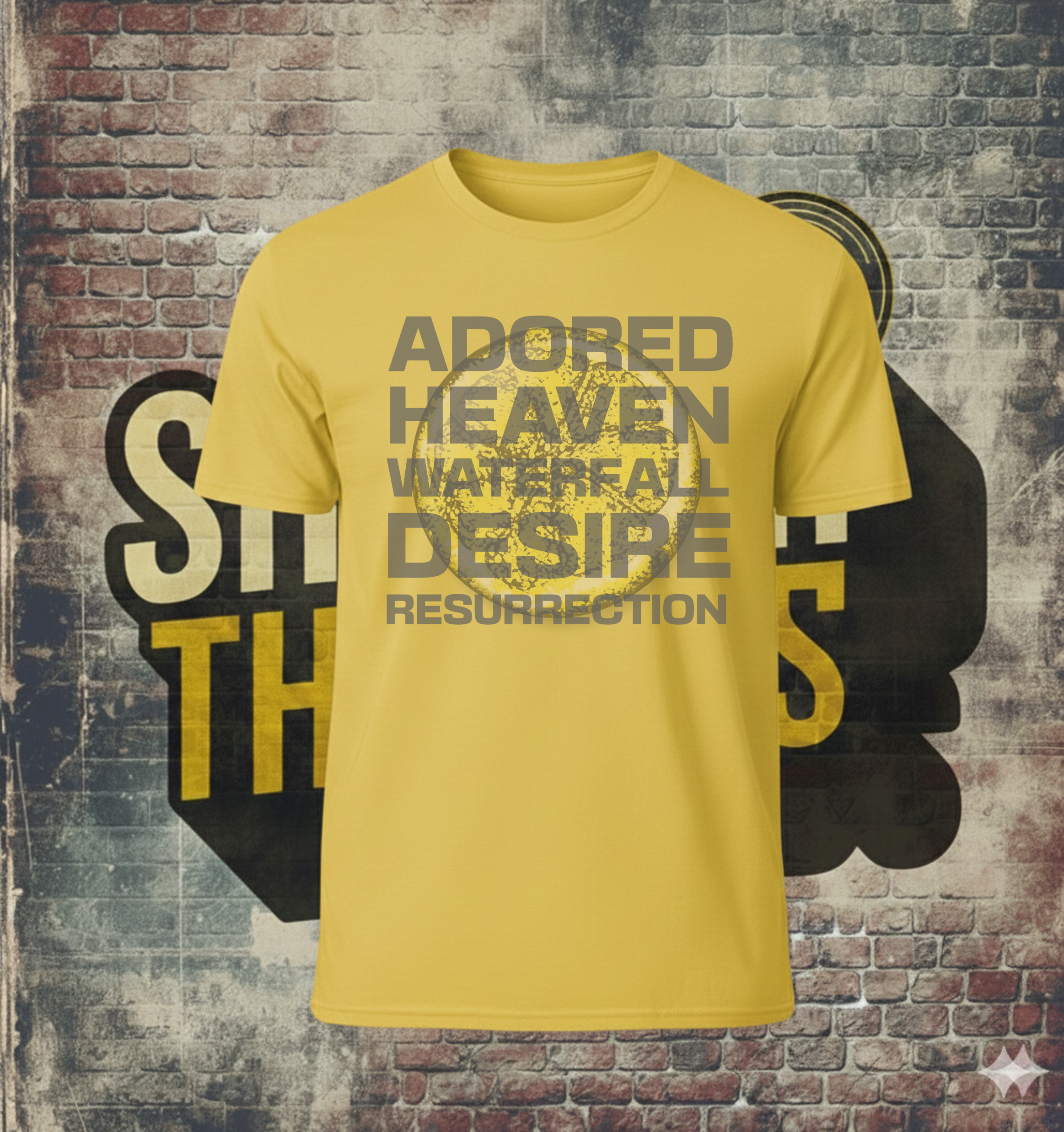 Stone Roses Inspired T-Shirt – Adored Heaven Waterfall Graphic Tee – 90s