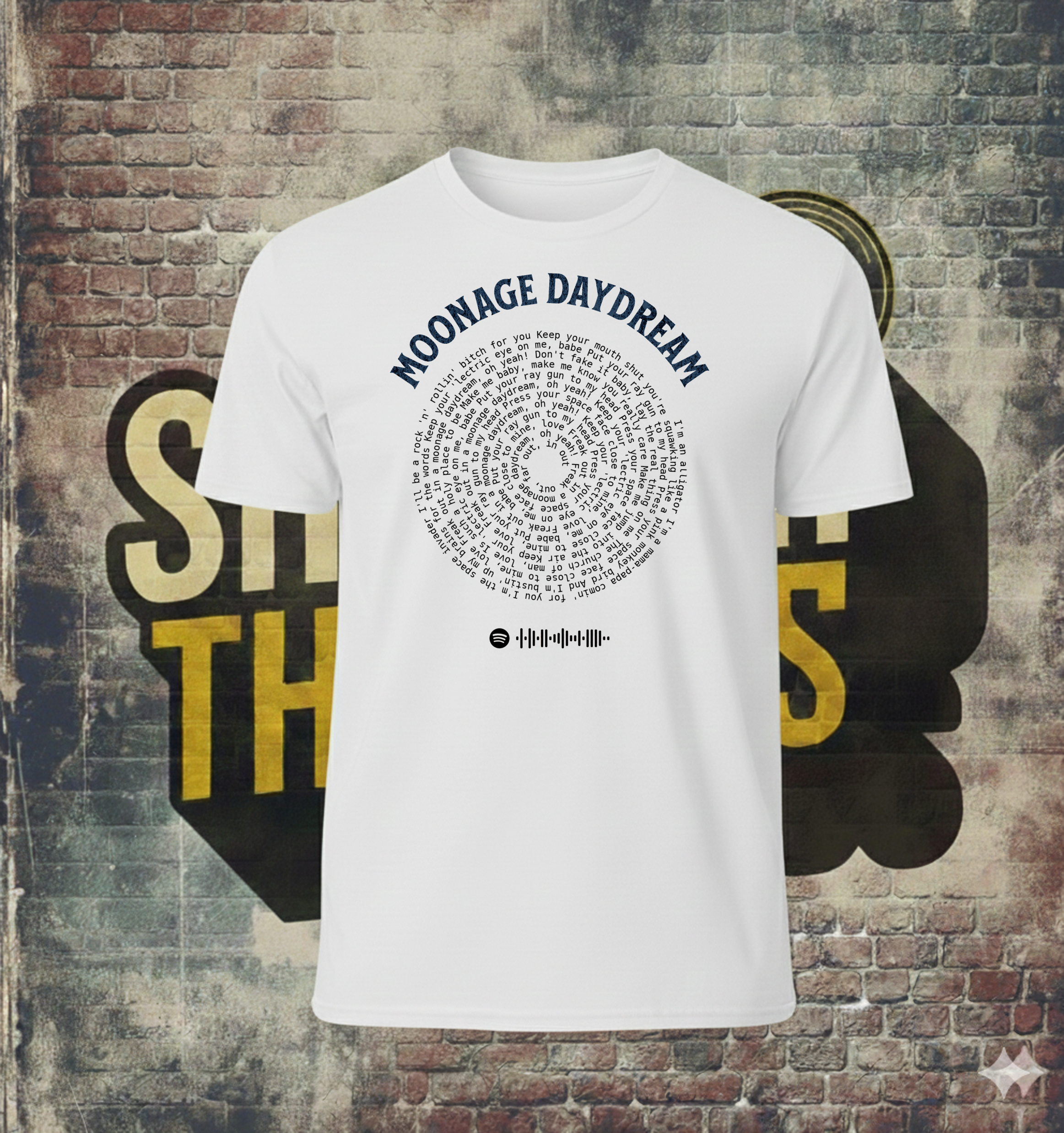 David Bowie Moonage Daydream Unisex Vinyl Tee