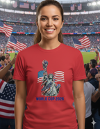 Soccer 2026 Statue & Cup Premium Unisex Tee